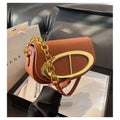 New Flap Small Bag Women Luxury Designer Purses and Handbags Simple Commute Saddle Bags Metal Lock Buckle Shoulder Crossbody Bag