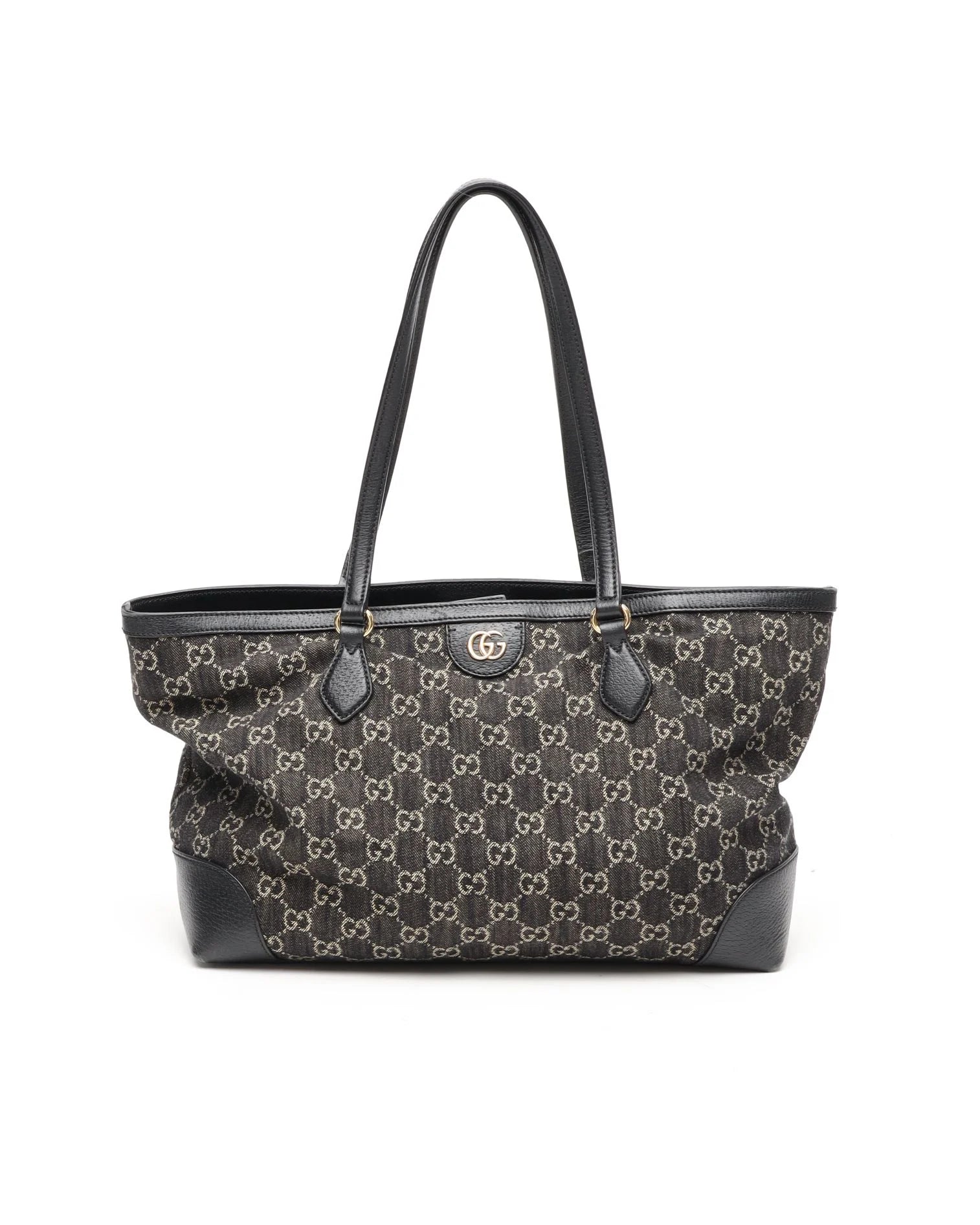 GUCCI GG Jacquard Denim Ophidia Shopping Tote