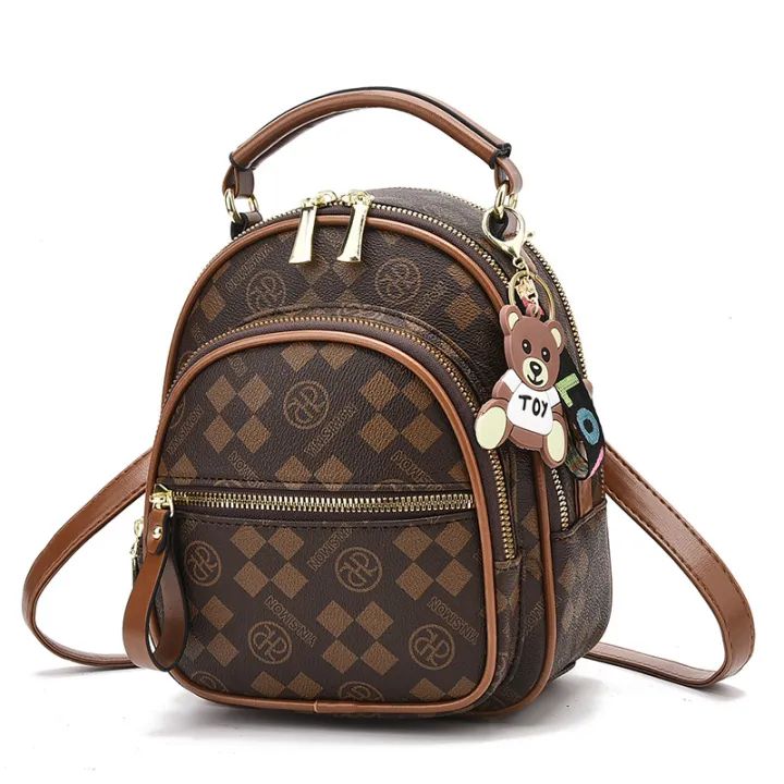 Brand Luxury Backpacks Soft Leather Waterproof Bagpack Preppy Style Young Student Bags Multifunction Mochilas Feminina Sac A Dos