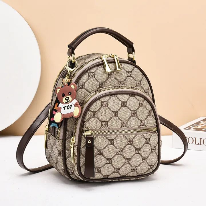 Brand Luxury Backpacks Soft Leather Waterproof Bagpack Preppy Style Young Student Bags Multifunction Mochilas Feminina Sac A Dos