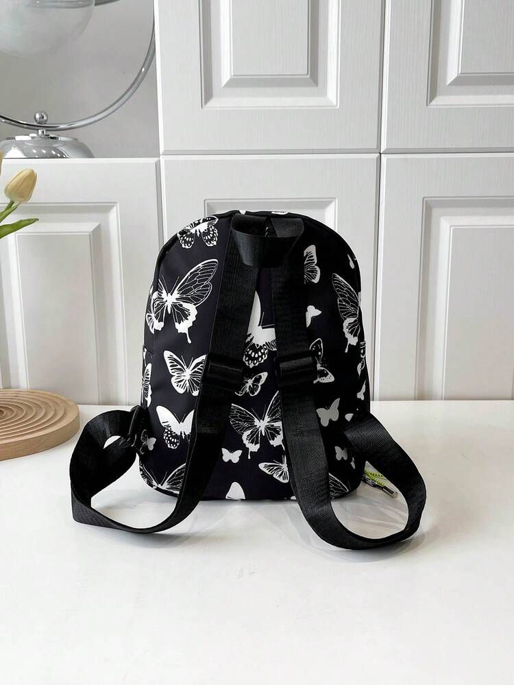Title: 🦋 Cute Butterfly Print Mini Backpack for Girls &amp; Women