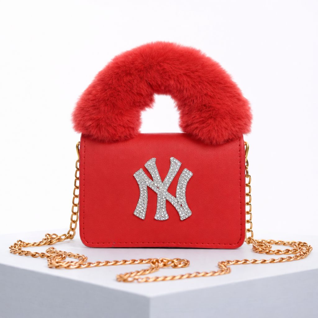 ❤️ Luxury  Fur Handle Mini Crossbody Bag for Girls &amp; Women