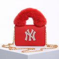 ❤️ Luxury  Fur Handle Mini Crossbody Bag for Girls &amp; Women