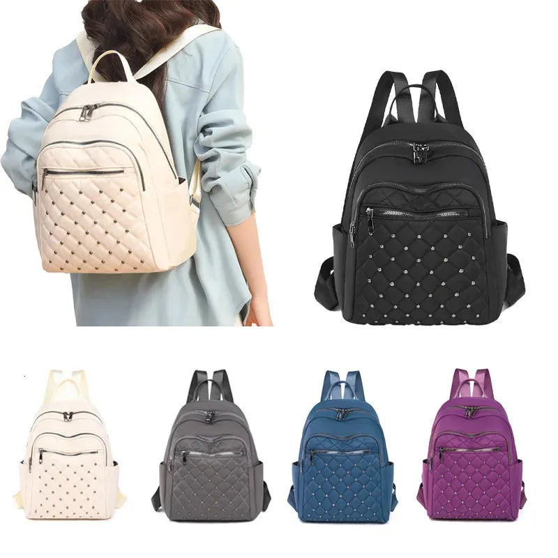PU Leather Fashion Backpack for Women - Collage Backpack For Girls - Black Backpack for Girls- Shoulder Bag